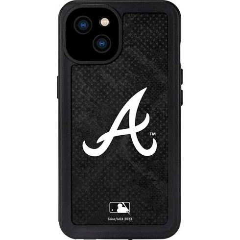 MLB Atlanta Braves Dark Wash iPhone 15 Plus Waterproof Case